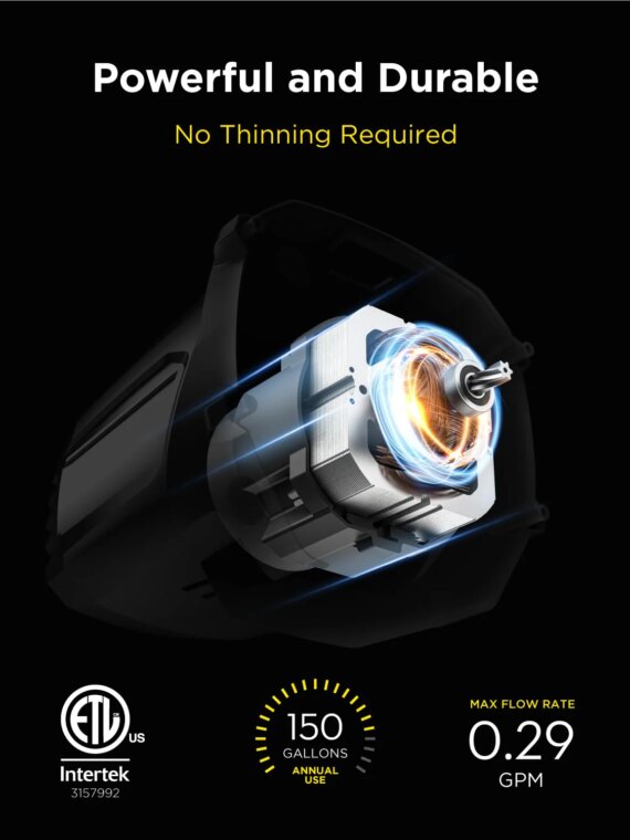 MaXpray M1 Airless Paint Sprayer, 10-Gallon Capacity, No Thinning Needed, Minimal Overspray, DIY & Professional Use