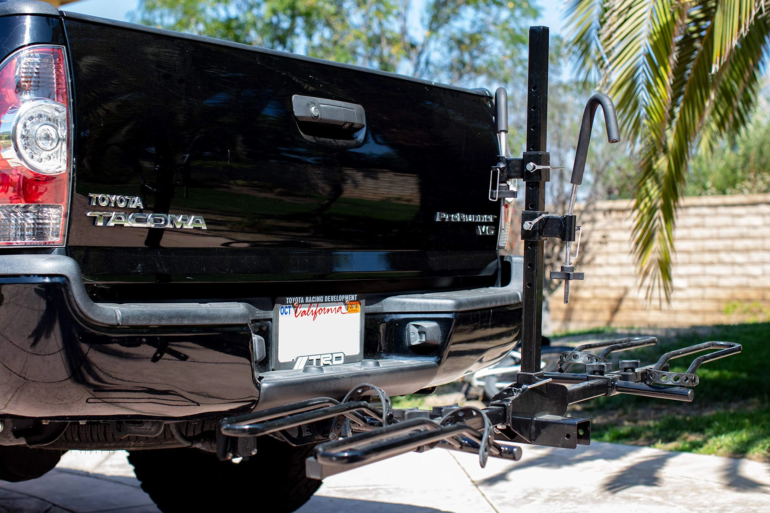 MaxxHaul 2-Bike Hitch Mount Rack for SUVs & RVs - Fits 2" Receivers, 75 lbs Capacity, Adjustable Hooks
