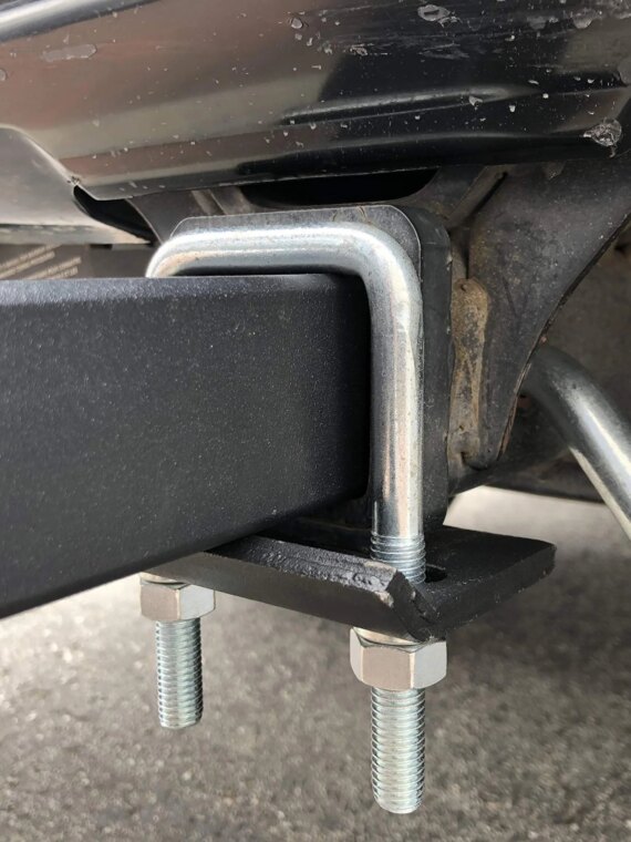 MaxxHaul 2-Bike Hitch Mount Rack for SUVs & RVs - Fits 2" Receivers, 75 lbs Capacity, Adjustable Hooks