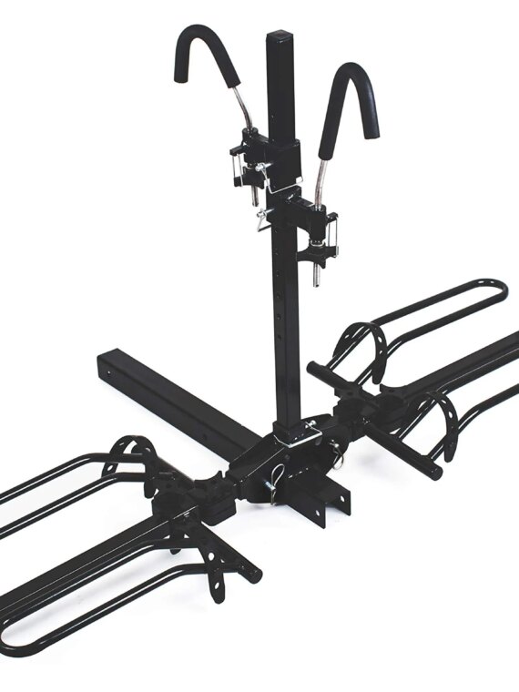 MaxxHaul 2-Bike Hitch Mount Rack for SUVs & RVs - Fits 2" Receivers, 75 lbs Capacity, Adjustable Hooks