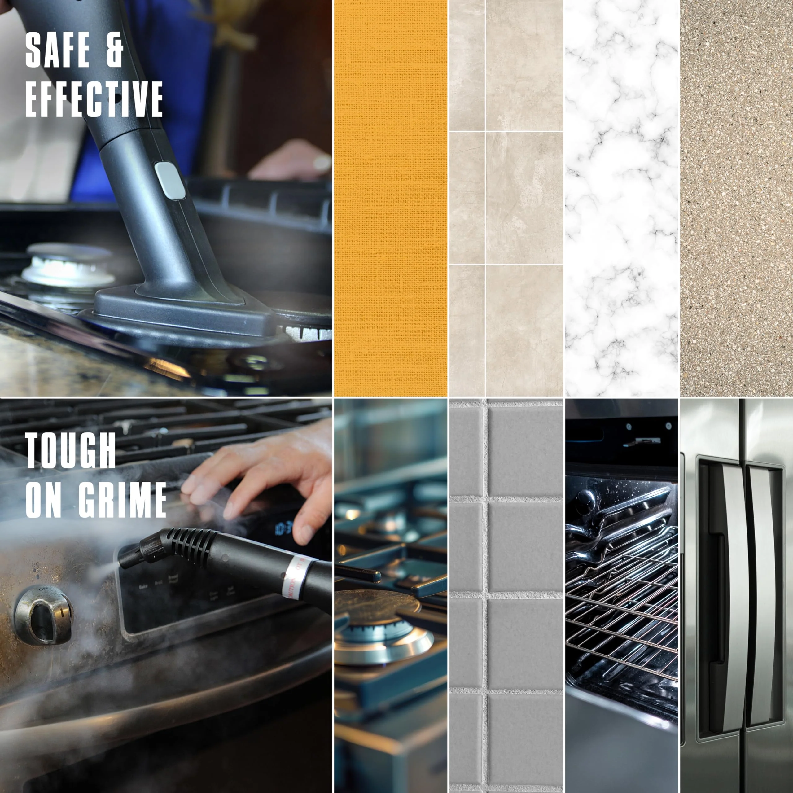 McCulloch MC1275 Heavy-Duty Steam Cleaner, 18 Accessories, Chemical-Free, Large Tank, Long Reach