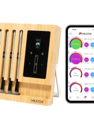 MEATER Block WiFi Smart Meat Thermometer, 4-Probe, Bluetooth Range 165ft, Guided Cook System
