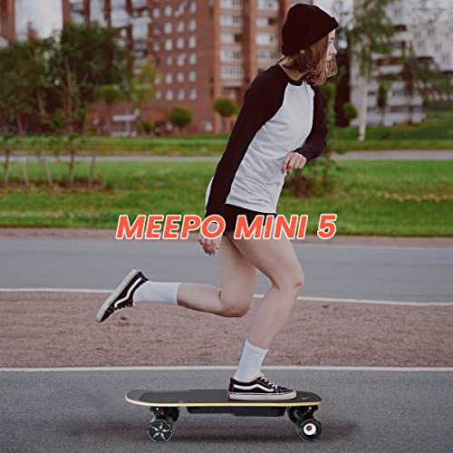 MEEPO Mini5 Electric Skateboard, 30" Deck, 28 MPH, 330 LBS Capacity, Portable with Remote Control