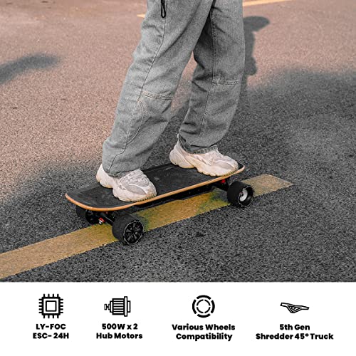 MEEPO Mini5 Electric Skateboard, 30" Deck, 28 MPH, 330 LBS Capacity, Portable with Remote Control