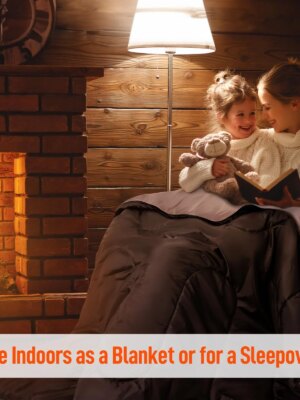 MEREZA Double Sleeping Bag with Pillows, Convertible to Two Singles, Spacious & Cold Weather Friendly for Camping