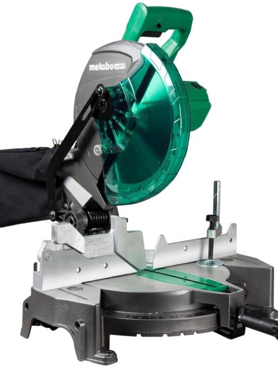 Metabo HPT 10-Inch Compound Miter Saw, 15 Amp, Large Table, Portable, Electric Brake, 5-Year Warranty