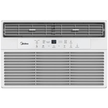 Midea 14,500 BTU Smart Window Air Conditioner, 115V, Remote Control, White, Large Room 700 sq. ft.