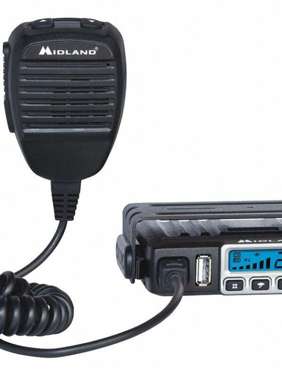 Midland MXT115 MicroMobile GMRS Two-Way Radio, 15 Channels, 15W Power, NOAA Weather, Car/Truck/RV/UTV Mountable