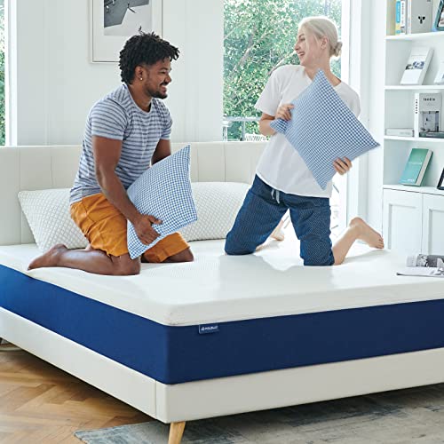 Molblly Queen Gel Memory Foam Mattress 10" - CertiPUR-US Certified, Breathable Design, Mattress in a Box