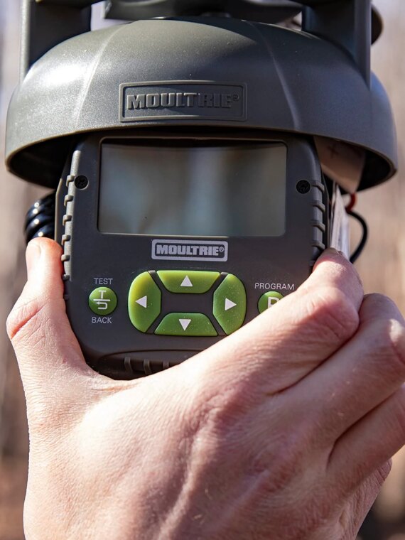 Moultrie 30-Gallon Deer Feeder Tripod with Quick-Lock & Digital Timer