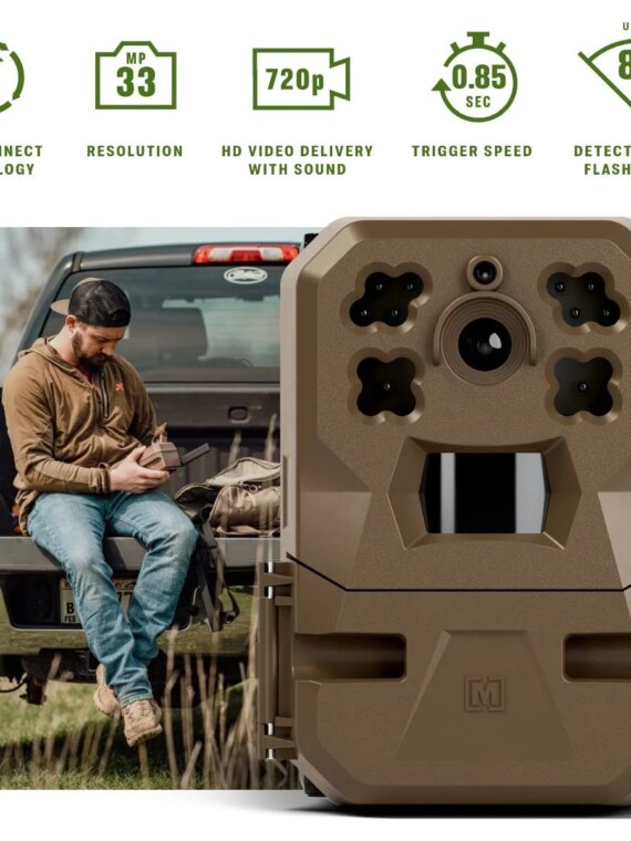 Moultrie Edge Cellular Trail Camera 2 Pack, 33MP Photos, HD Video, Auto Connect, Unlimited Cloud Storage, Enhanced Night Vision
