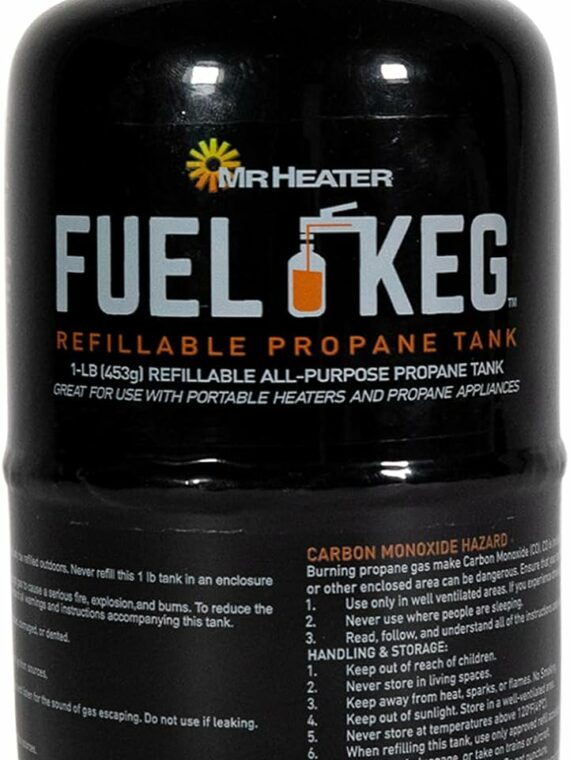 Mr. Heater Refillable 1 lb. Propane Tank, DOT Certified, Portable & Eco-Friendly