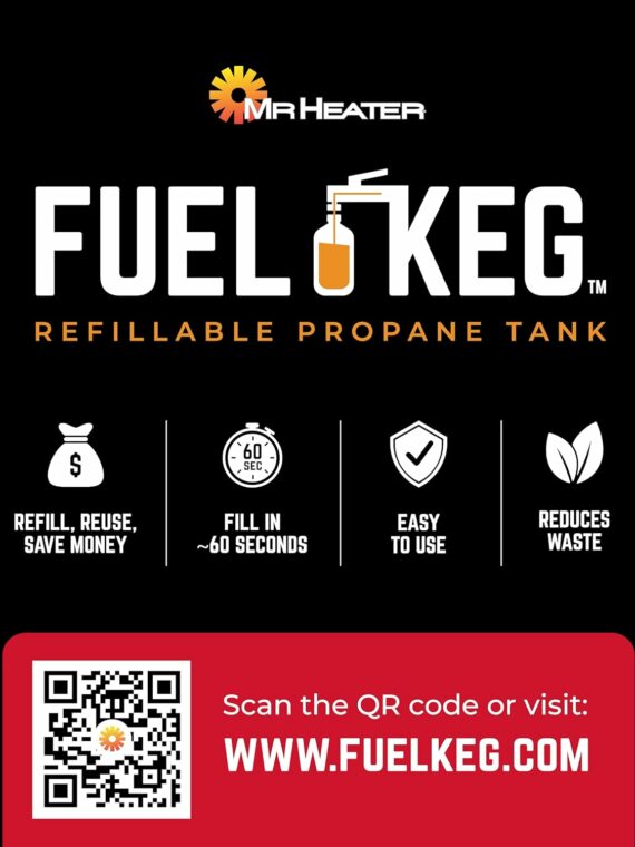 Mr. Heater Refillable 1 lb. Propane Tank, DOT Certified, Portable & Eco-Friendly