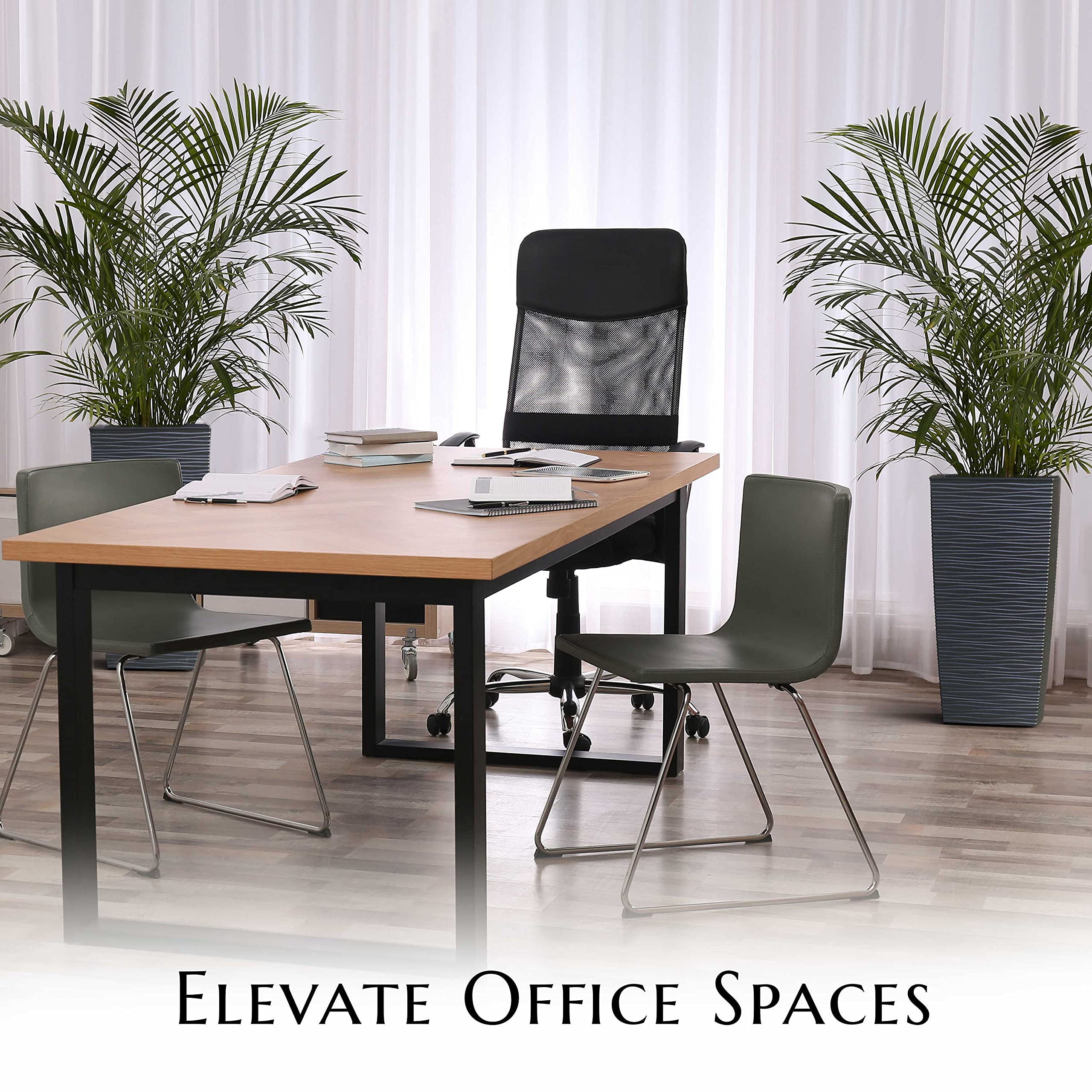 Mueller 27.5" M-Resin Tall Planter, Modern Design, Frost & Sun Resistant, Indoor/Outdoor Use