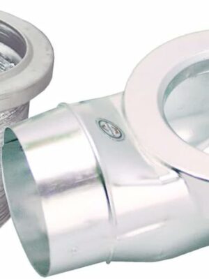 MV-90 Magnetic Dryer Vent Coupling with UL 2158A Dryerflex Hose - Efficient 90° Venting Solution