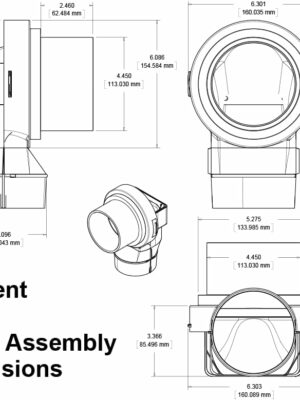 MV-90 Magnetic Dryer Vent Coupling with UL 2158A Dryerflex Hose – Efficient 90° Venting Solution