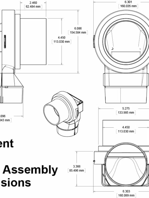 MV-90 Magnetic Dryer Vent Coupling with UL 2158A Dryerflex Hose - Efficient 90° Venting Solution