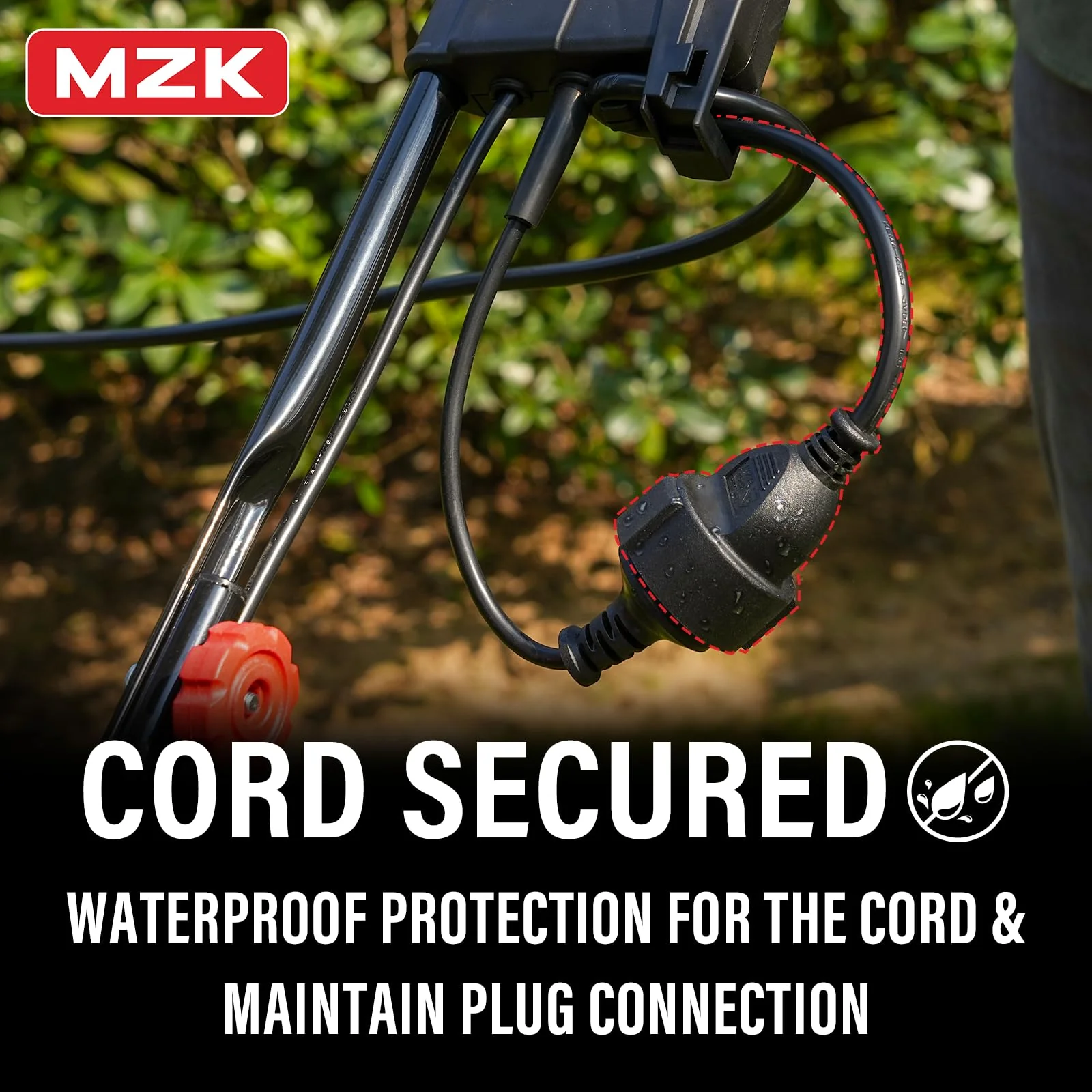 MZK 13" 12-Amp Electric Dethatcher & Scarifier, 2-in-1 Lawn Tool with Adjustable Depth