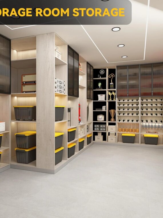 Nazhura 6-Pack 72QT Stackable Plastic Storage Bins with Latching Buckles, Durable and Space-Saving