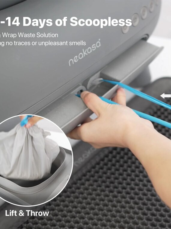 Neakasa M1 Open-Top Self-Cleaning Cat Litter Box, 11.23L Capacity, Multi-Cat Friendly, App-Controlled, Quiet Operation