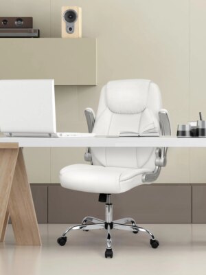 NEO CHAIR Ergonomic Executive Office Chair, PU Leather, Adjustable Armrests, Tilt Lock, 360° Swivel, Sturdy Metal Base