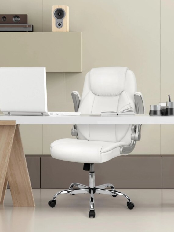 NEO CHAIR Ergonomic Executive Office Chair, PU Leather, Adjustable Armrests, Tilt Lock, 360° Swivel, Sturdy Metal Base