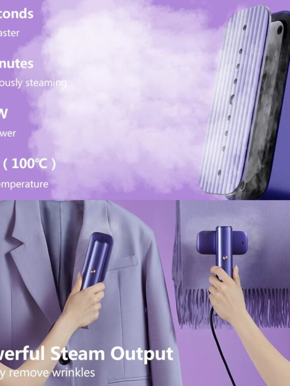 Nesmar G5 2-in-1 Professional Handheld Steamer, 1200W, Compact, 10-Min Steam, Rotating Head, Ideal for Home & Travel