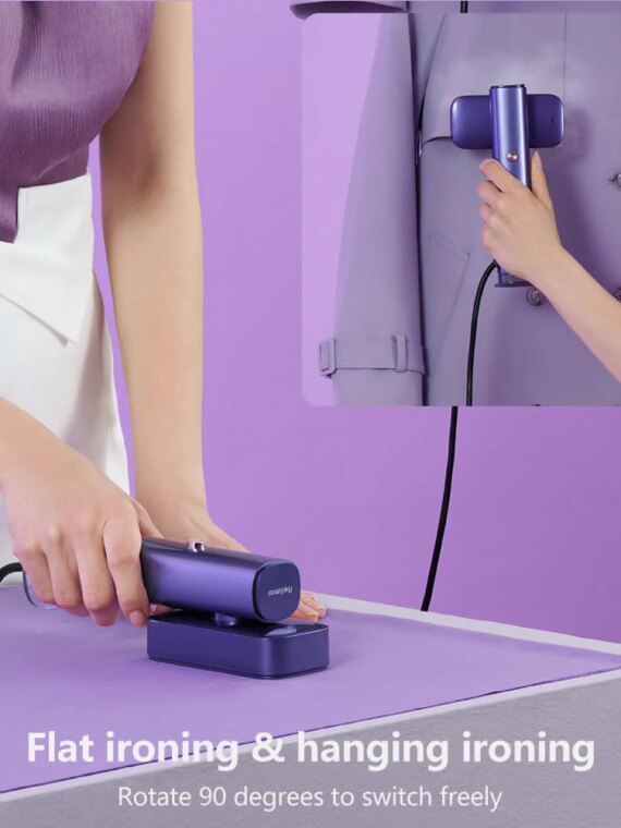 Nesmar G5 2-in-1 Professional Handheld Steamer, 1200W, Compact, 10-Min Steam, Rotating Head, Ideal for Home & Travel