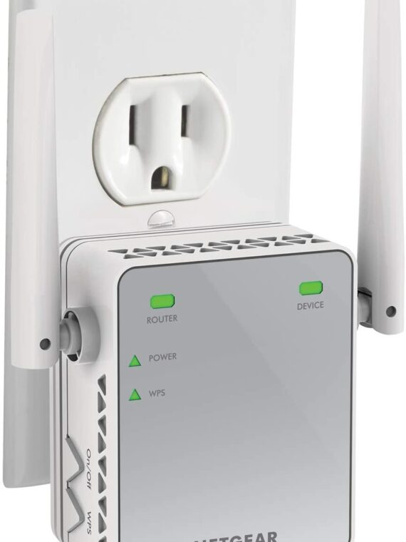 NETGEAR EX6120 Wi-Fi Range Extender, AC1200 Dual Band, 1500 Sq Ft Coverage, 25 Devices, Up to 1200Mbps Speed
