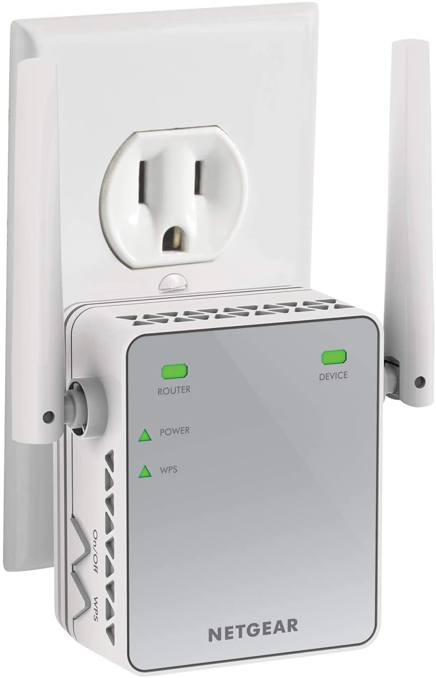 NETGEAR EX6120 Wi-Fi Range Extender, AC1200 Dual Band, 1500 Sq Ft Coverage, 25 Devices, Up to 1200Mbps Speed