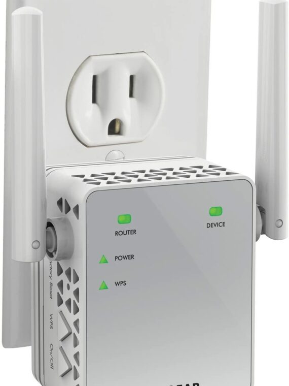 NETGEAR EX6120 Wi-Fi Range Extender, AC1200 Dual Band, 1500 Sq Ft Coverage, 25 Devices, Up to 1200Mbps Speed