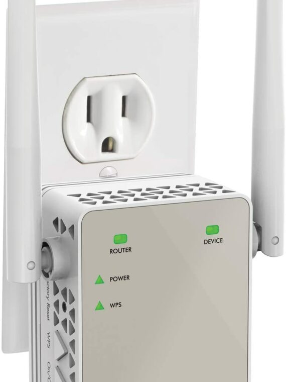 NETGEAR EX6120 Wi-Fi Range Extender, AC1200 Dual Band, 1500 Sq Ft Coverage, 25 Devices, Up to 1200Mbps Speed