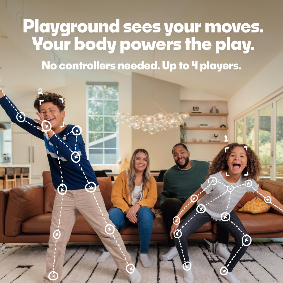 Nex Playground Game System - AI-Powered Motion Tracking Console for Family Fun & Fitness, Includes 4 Games & Play Pass Subscription