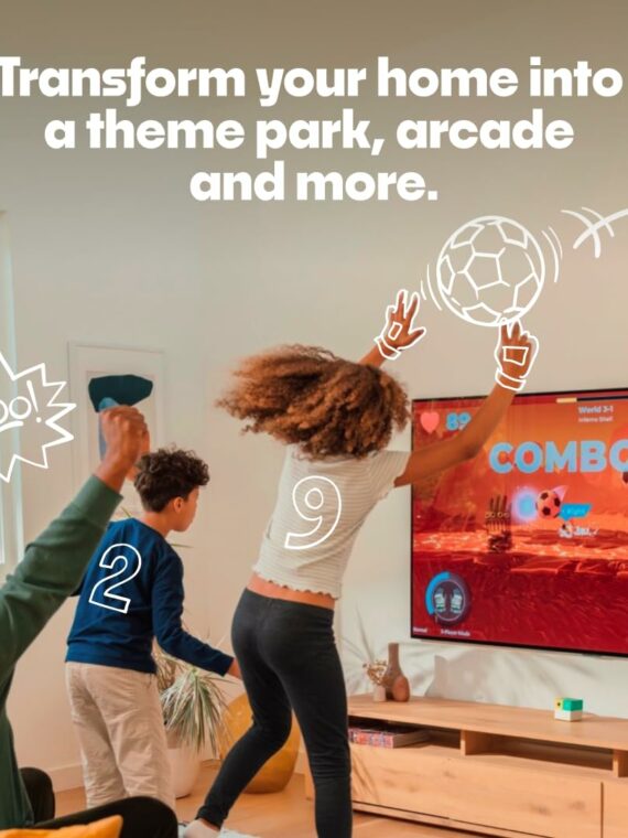 Nex Playground Game System - AI-Powered Motion Tracking Console for Family Fun & Fitness, Includes 4 Games & Play Pass Subscription