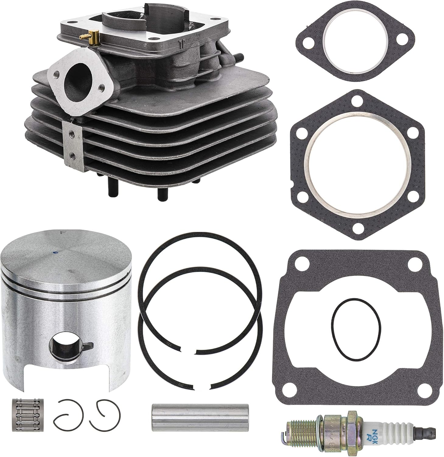 NICHE Cylinder Piston Gasket Kit for Polaris Trail Blazer/Xplorer 250/Sport 400L/Sportsman 90 (1985-2006)