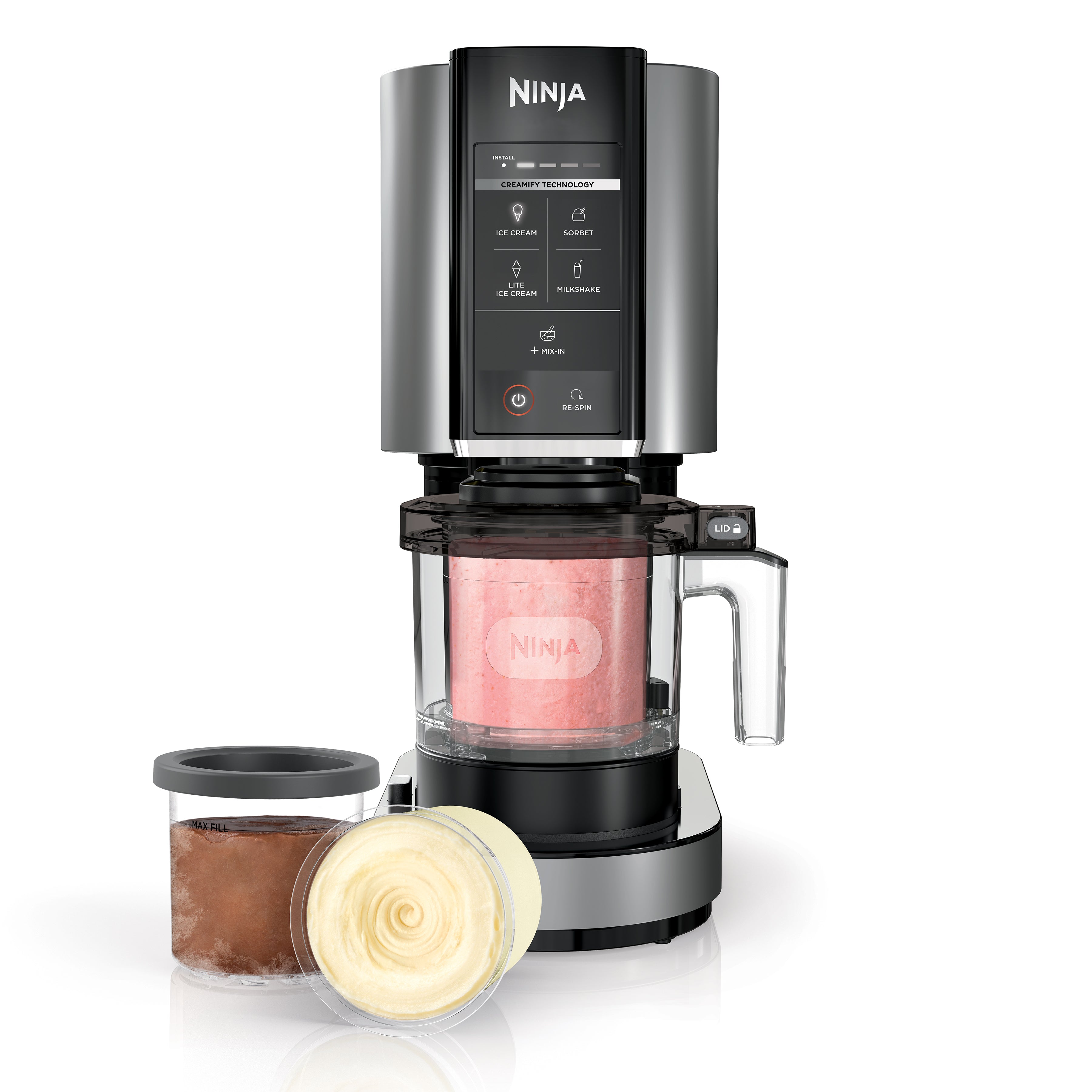 Ninja CREAMi NC300 Ice Cream Maker with 5 One-Touch Programs, Creamify™ Technology, and Customizable Treat Options