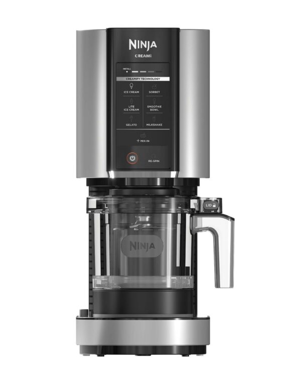 Ninja CREAMi Silver Ice Cream Maker - Creamify Technology for Smooth Frozen Treats