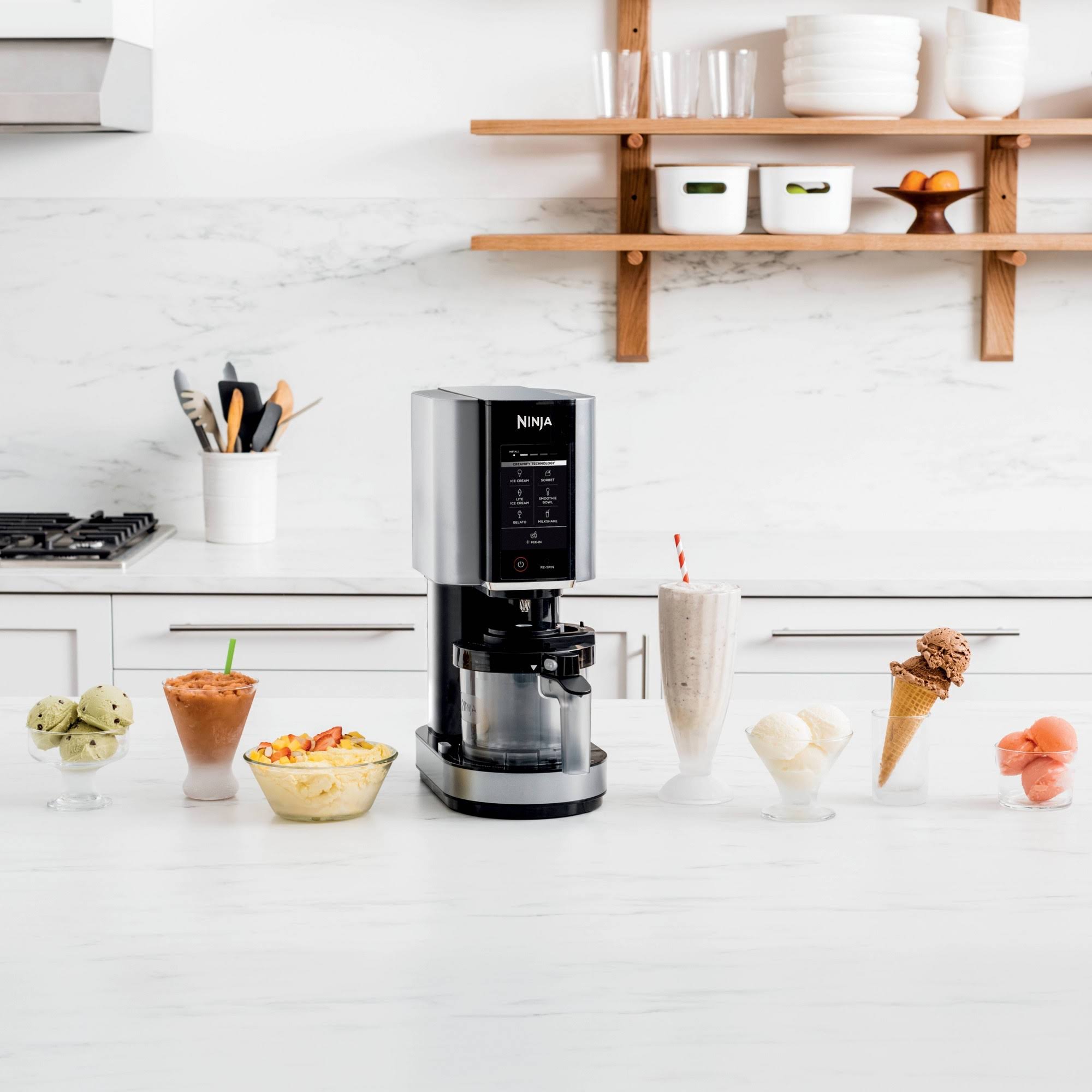Ninja CREAMi Silver Ice Cream Maker - Creamify Technology for Smooth Frozen Treats