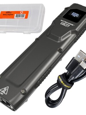 Nitecore EDC27 3000 Lumen Ultra Slim USB-C Rechargeable EDC Flashlight with Clip
