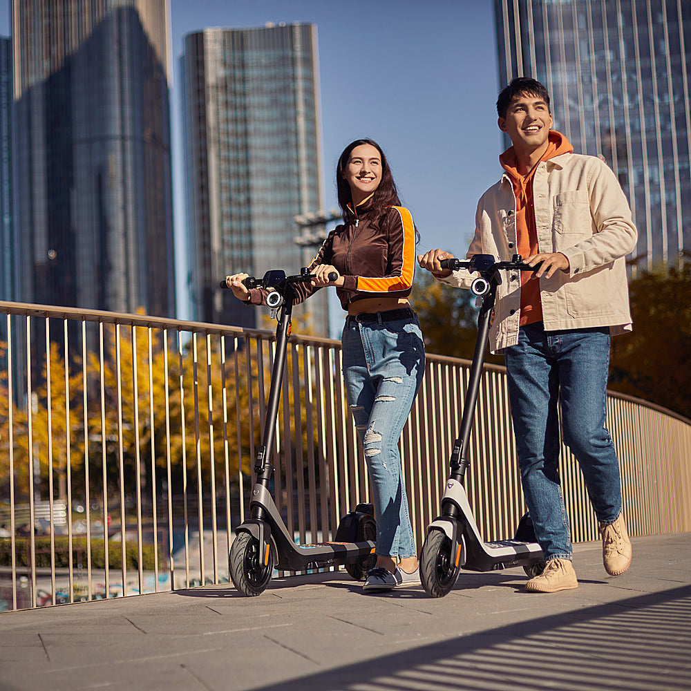 NIU KQi2 Pro Foldable Electric Scooter, 25mi Range, 17.4mph Speed, Grey