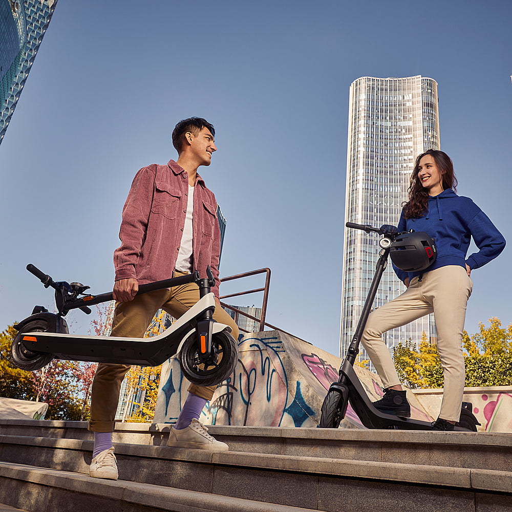 NIU KQi2 Pro Foldable Electric Scooter, 25mi Range, 17.4mph Speed, Grey