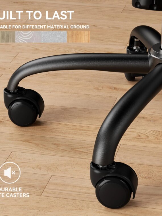 NOBLEWELL Ergonomic Office Chair, Adjustable Mesh Back, Memory Foam Seat, for Home & Office