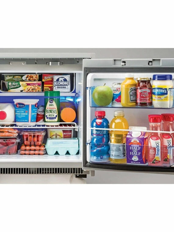 Norcold NR751SS Stainless Steel Refrigerator, Multi-Voltage (120AC/220AC, 12DC/24DC), Built-in Self Venting