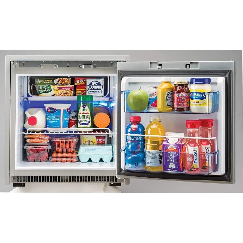 Norcold NR751SS Stainless Steel Refrigerator, Multi-Voltage (120AC/220AC, 12DC/24DC), Built-in Self Venting