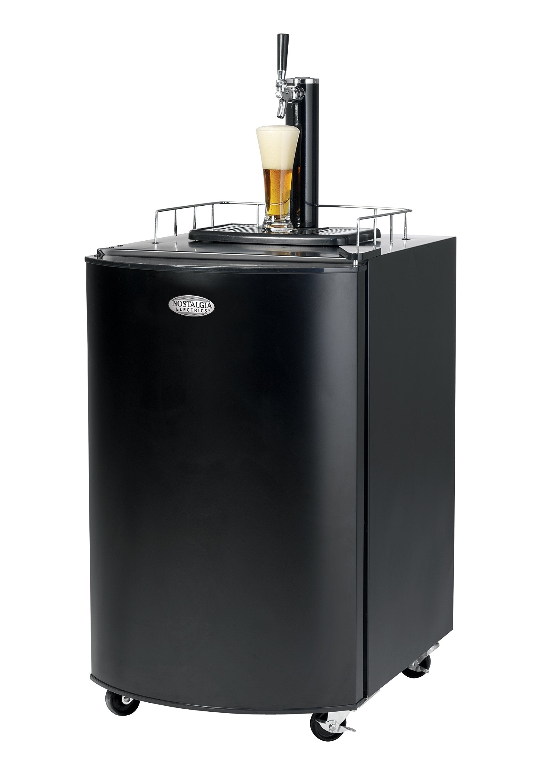 Nostalgia KRS2100 5.1 Cu Ft Kegerator Dispenser with Double Tap & CO2 Tank