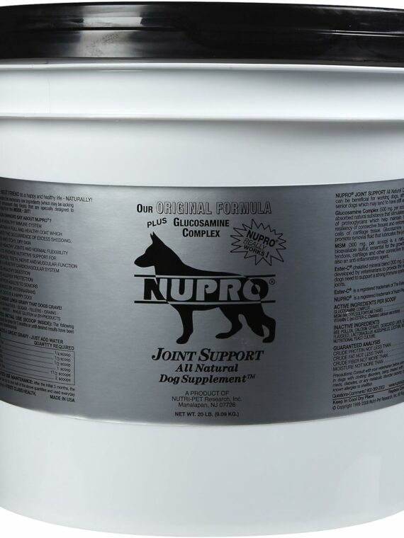 Nupro Joint Support for Dogs, Flavorless Ground Supplement, 20 lbs - Enhances Immunity & Joint Health