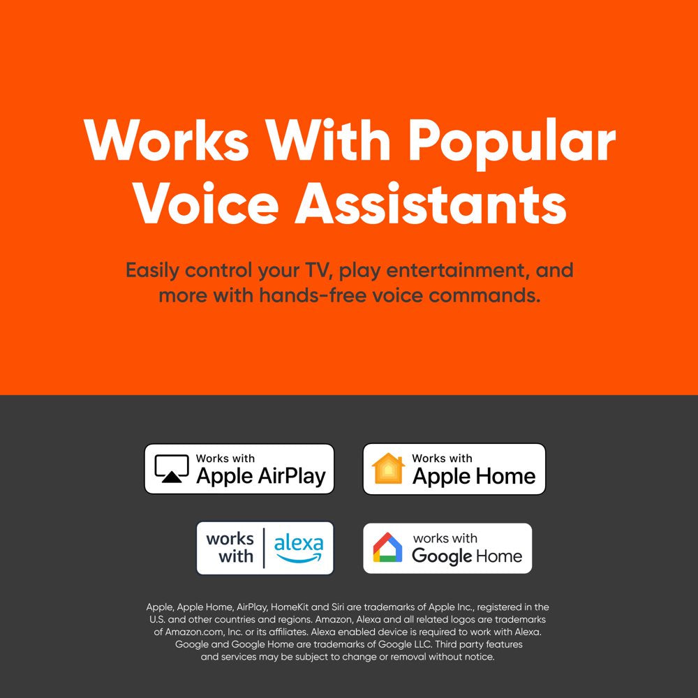 onn. 50" 4K UHD LED Roku Smart TV, HDR, 60Hz, Streaming Compatible, VESA Mount, 3 HDMI Ports