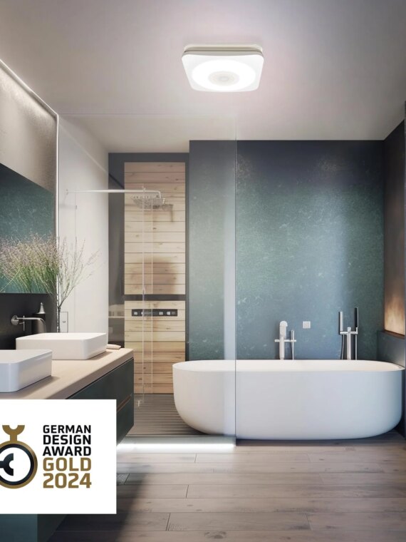 OREiN Bluetooth Bathroom Exhaust Fan with LED Light & Speaker, 110/160 CFM, Adjustable Color Temperature