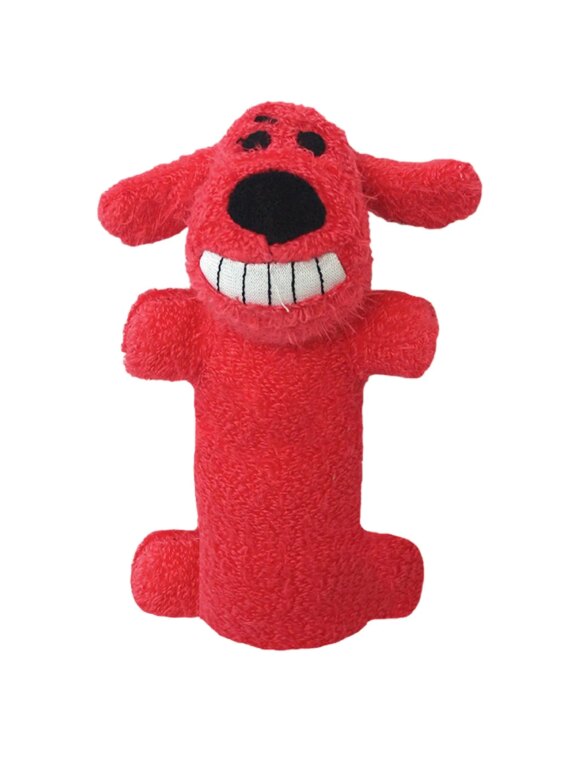 Original International Loofa Dog Mini 6-Inch Plush Toy with Squeaker for Small Dogs