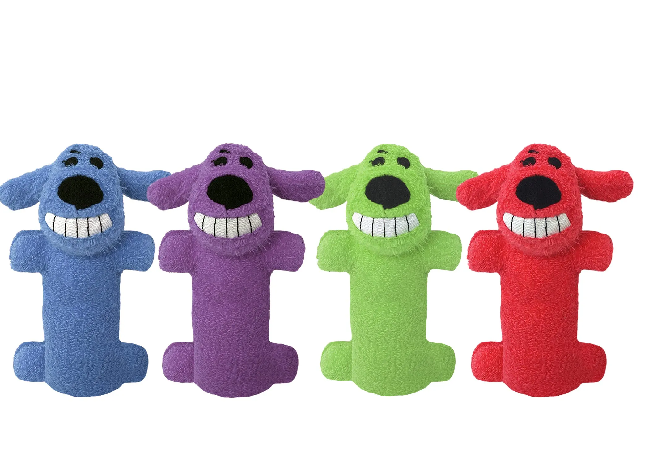 Original International Loofa Dog Mini 6-Inch Plush Toy with Squeaker for Small Dogs